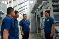 公司新面料印染生產(chǎn)線產(chǎn)品下機  向建黨百年獻(xiàn)禮