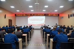 公司黨委書記、董事長盛守祥為黨員干部講黨課